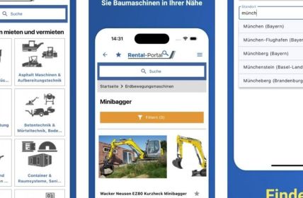 Das Rental-Portal jetzt als App verfügbar - Mieten leicht (Foto: JP-Portal GmbH)